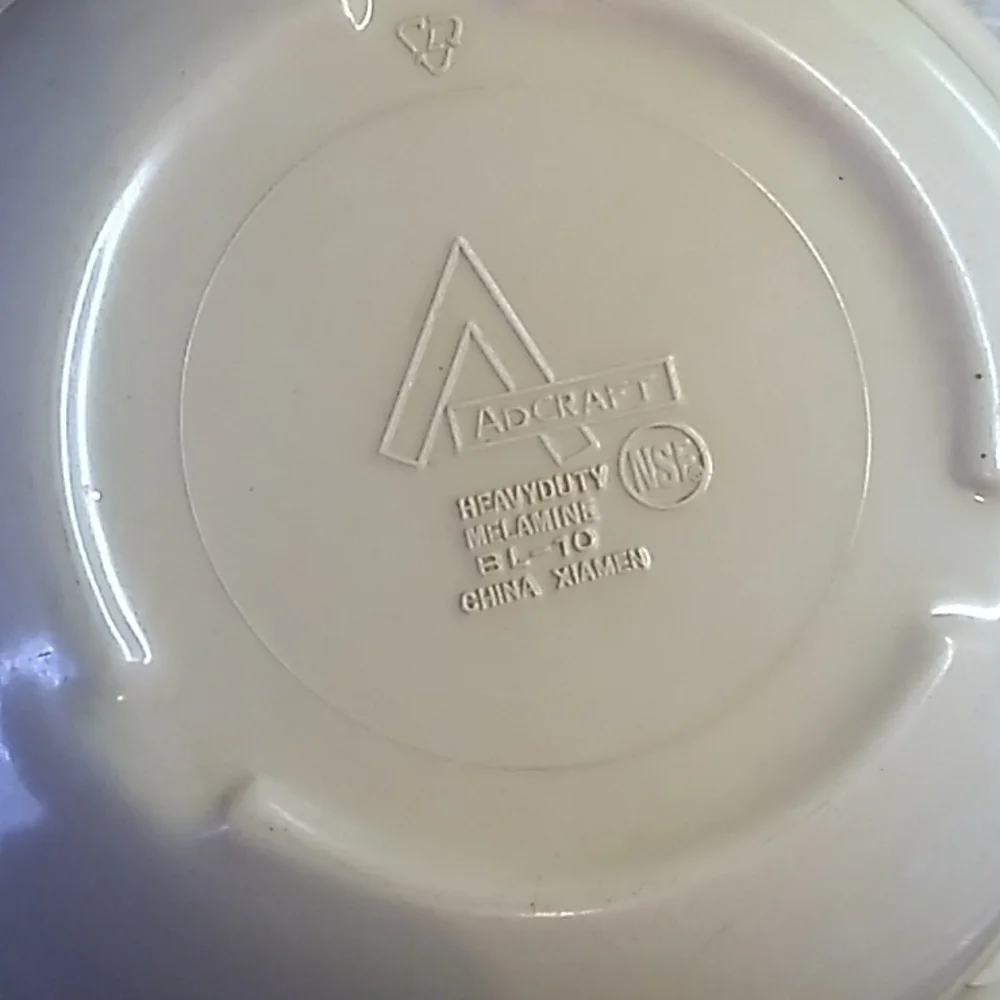 Vintage 1970s Melmac Roymac Adcraft Spauldingware Imperial Ware 7 pieces pastel